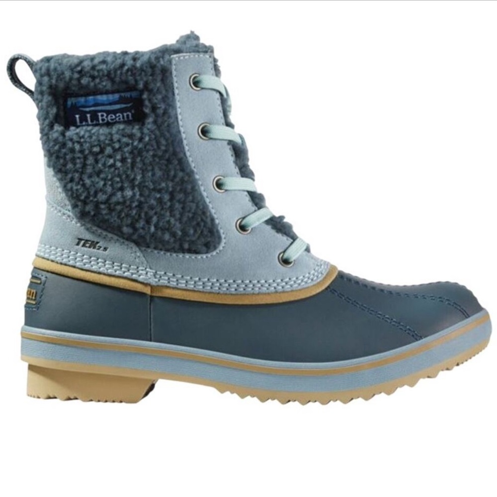 LLBean Women’s Blue and Gray Winter Boots